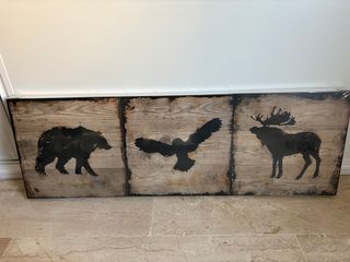 Conjunto 3 Cuadros Animales Silueta