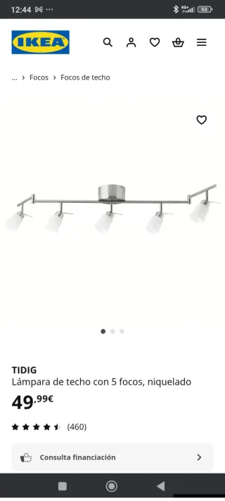 Lámpara de techo moderna