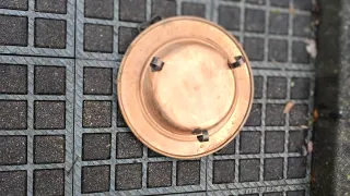 Antigua Cacerola de Cobre con Asas