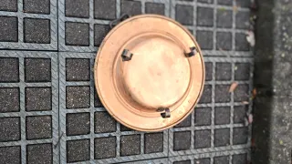 Antigua Cacerola de Cobre con Asas