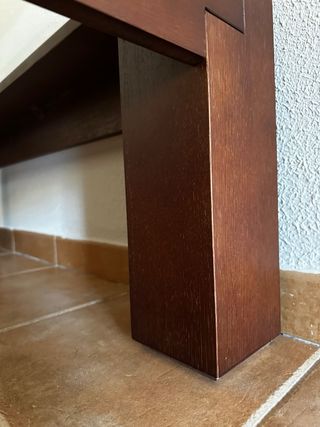 Mesa de centro de madera y cristal