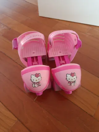 REGALO Patines Hello Kitty Infantiles Rosas