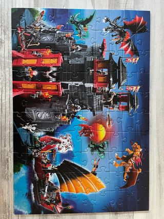 Puzzle Playmobil Castillo Dragones y Dinosaurios