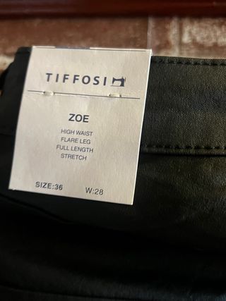 Vaqueros Tiffosi efecto piel negro Talla S