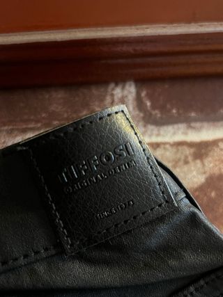 Vaqueros Tiffosi efecto piel negro Talla S