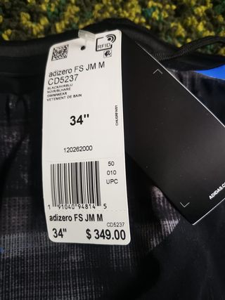 Bañador Adidas Competición Negro/Azul