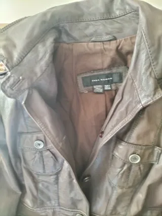 Chaqueta de cuero Zara mujer