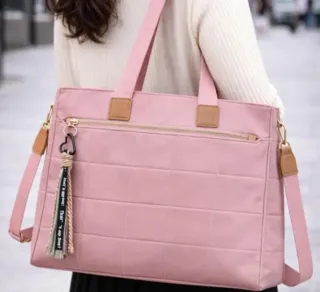 Bolso rosa acolchado