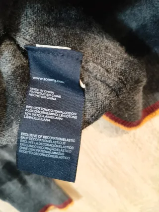 Jersey Tommy Hilfiger Rayas Grises T.S
