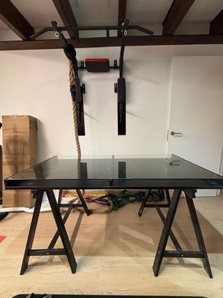 Mesa Escritorio Cristal Negra Ikea