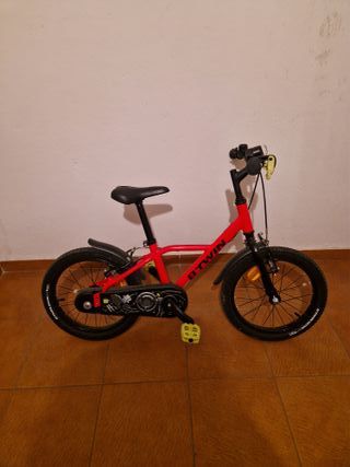 Bicicleta infantil Btwin 16" roja