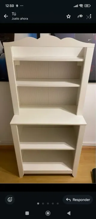 Mueble infantil blanco madera