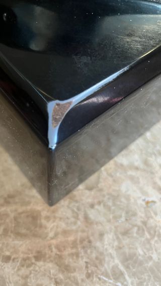 Mesa de comedor de cristal + 6 sillas madera