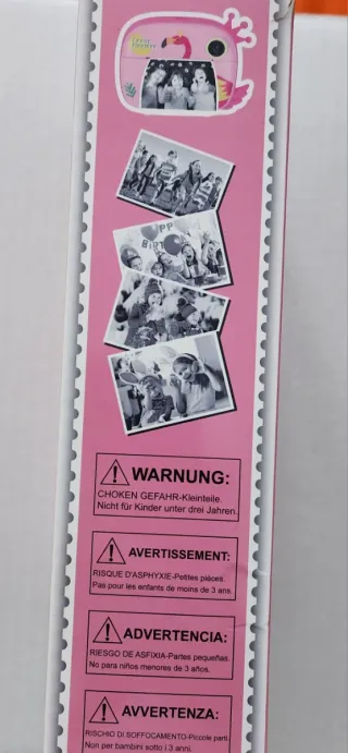 Macchina fotografica digitale rosa per bambini