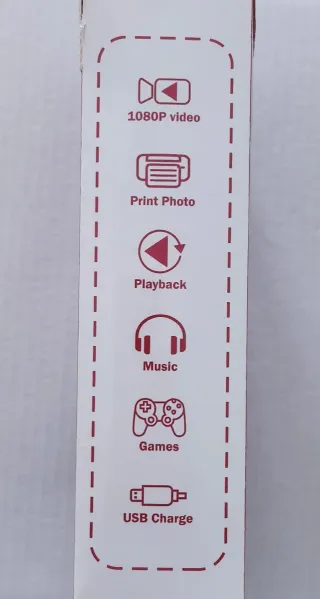 Macchina fotografica digitale rosa per bambini