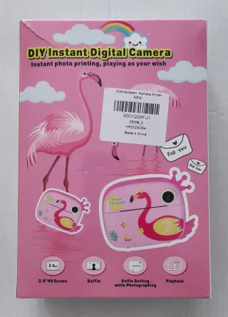 Macchina fotografica digitale rosa per bambini