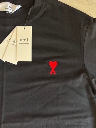 Camiseta Ami Paris Negra - Talla M