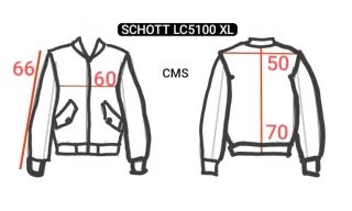 Chaqueta Schott LC5100 Negra Talla XL