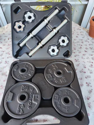 Juego Mancuernas DOMYOS 20 kg.