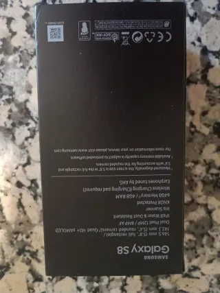 Samsung Galaxy S8 4gb RAM, 64GB Negro