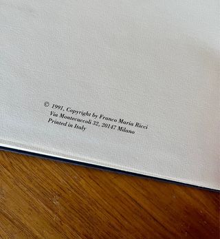 Agenda direcciones FRANCO MARÍA RICCI. Milán 1991