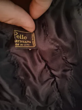 Giacca cappotto in Pelle A & L Made in Italy 46