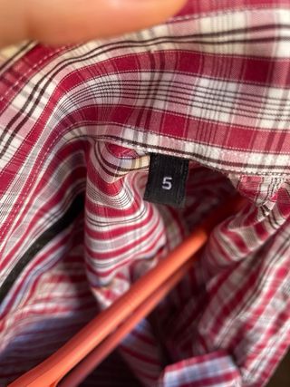 Camisa cuadros roja Ungaro hombre