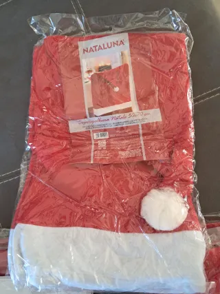 Coprisedia Natalizio Nataluna Rosso
