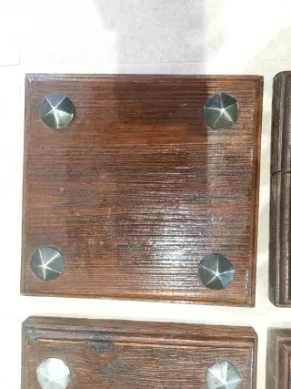 3 Cuarterones Puerta Antigua Madera