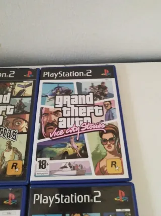 Consola PlayStation 2 Negra + 4 Juegos GTA