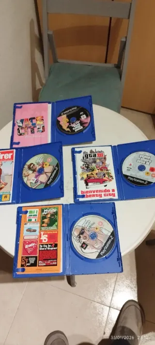 Consola PlayStation 2 Negra + 4 Juegos GTA