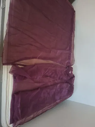 Cortina de Tela transparente violeta  de 150*300cm