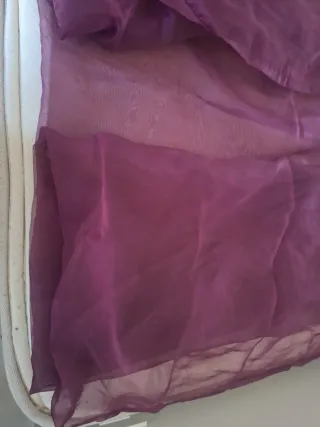 Cortina de Tela transparente violeta  de 150*300cm