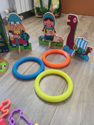 Juego Vikingos, Moldes Plastilina y torre madera