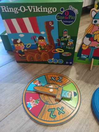 Juego Vikingos, Moldes Plastilina y torre madera
