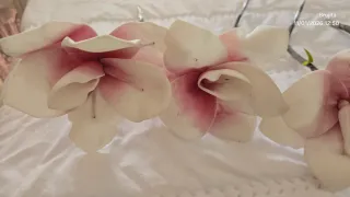 Flores secas efecto goma eva