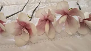 Flores secas efecto goma eva