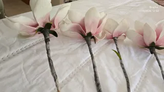 Flores secas efecto goma eva