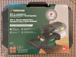 lijadora excentrica recargable 20V Parkside