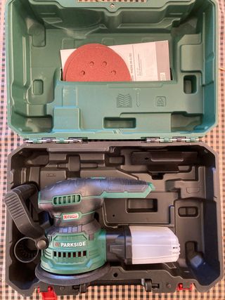 lijadora excentrica recargable 20V Parkside