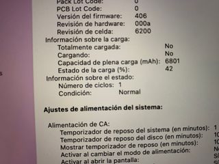 BATERIA NUEVA MacBook Pro 13 i7 16GB RAM 250GB SSD