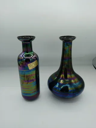 Coppia Vasi Vetro Murano