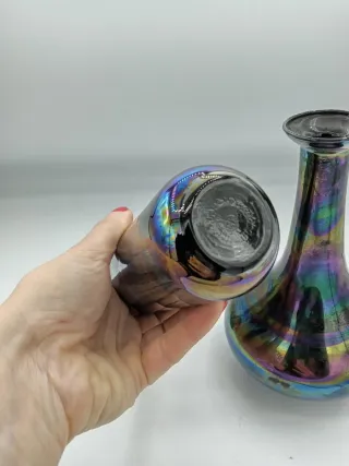 Coppia Vasi Vetro Murano