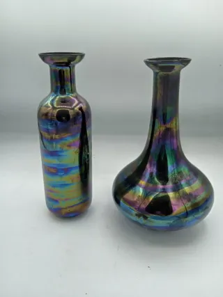 Coppia Vasi Vetro Murano