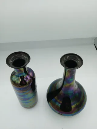 Coppia Vasi Vetro Murano