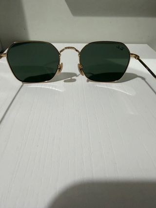 Gafas Ray-Ban Hexagonal Oro Verde