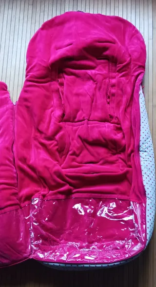 Saco Tuc Tuc bebé invierno rojo lunares