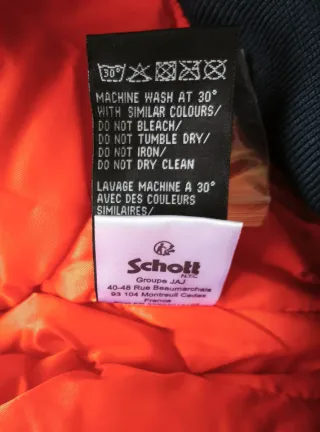 Chaqueta Bomber Schott CWU-R Azul XXL