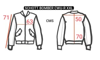 Chaqueta Bomber Schott CWU-R Azul XXL