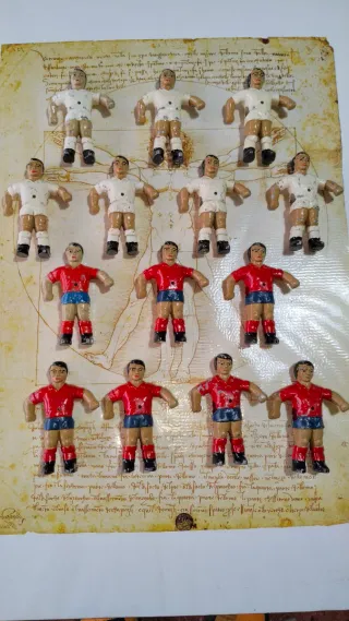 Antichi pupazzi da calcio balilla